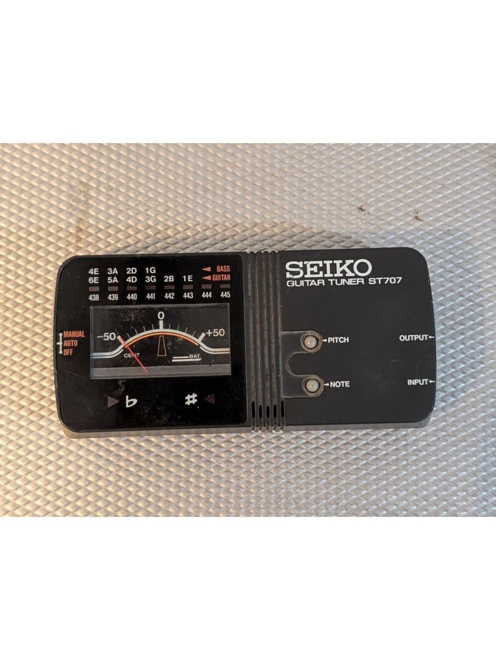Seiko ST707 Guitar Tuner Analog Vintage